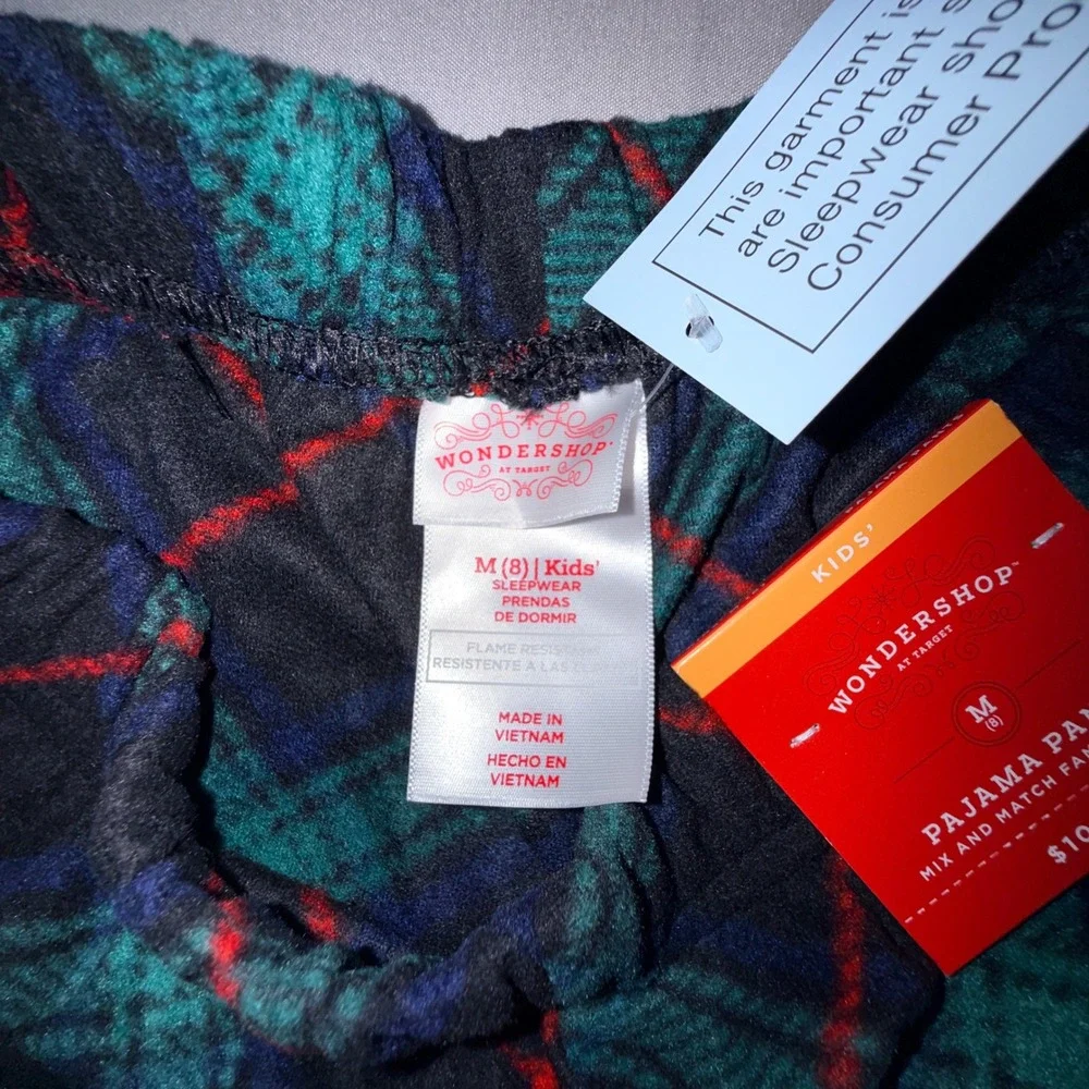 WonderShop at Target Kids Pajama Pants‎ Size Medium 8 Plaid Sleepwear